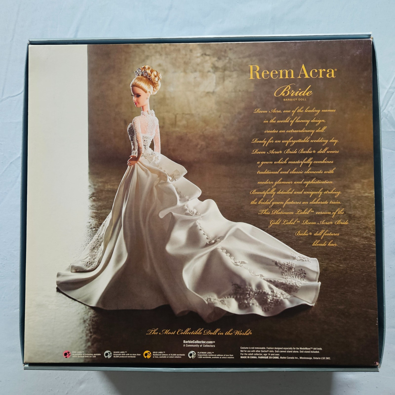 Barbie Reem Acra Bride Platinum Label Mattel NRFB 2007 L3549