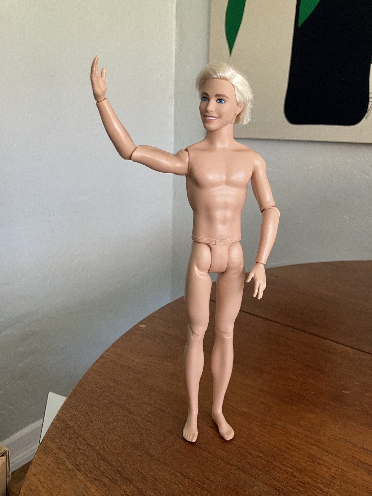 Nude Barbie The Movie Ken Ryan Gosling Blonde Beach Articulated HPJ97 Doll