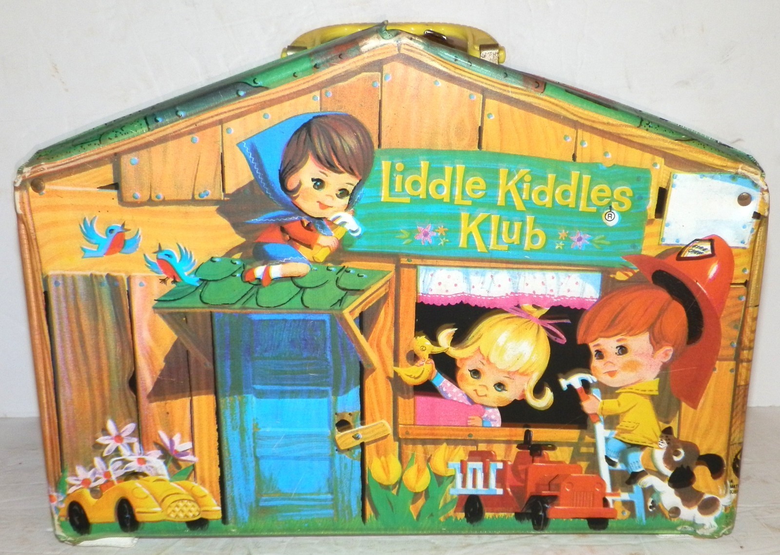 Vintage 1965 Liddle Kiddles Klub House Vinyl Playset Carrying Mattel