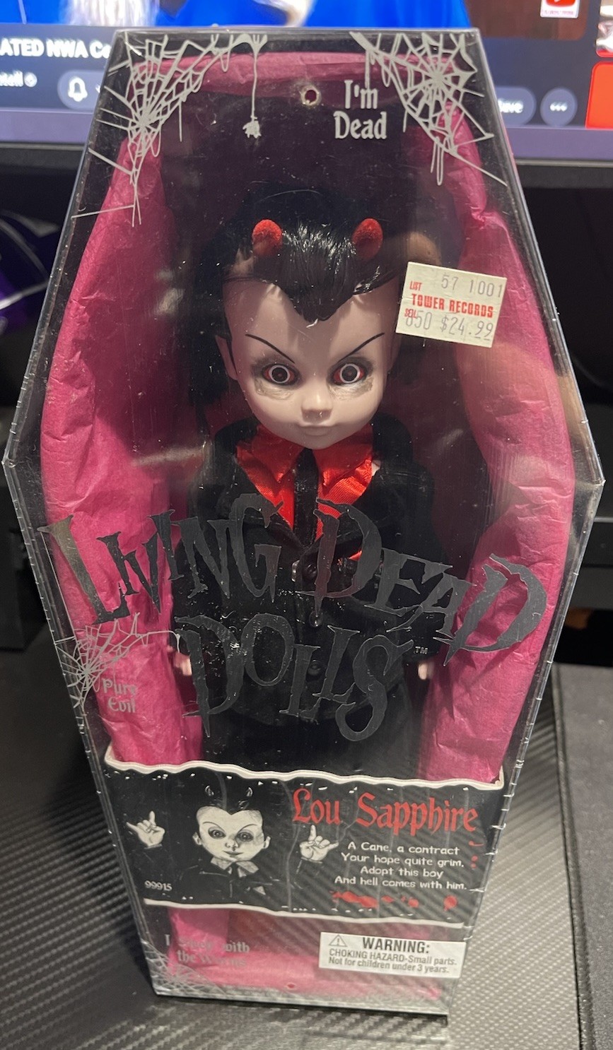2000 Mezco Toys Living Dead Dolls Lou Sapphire Brand New In Box Sealed!