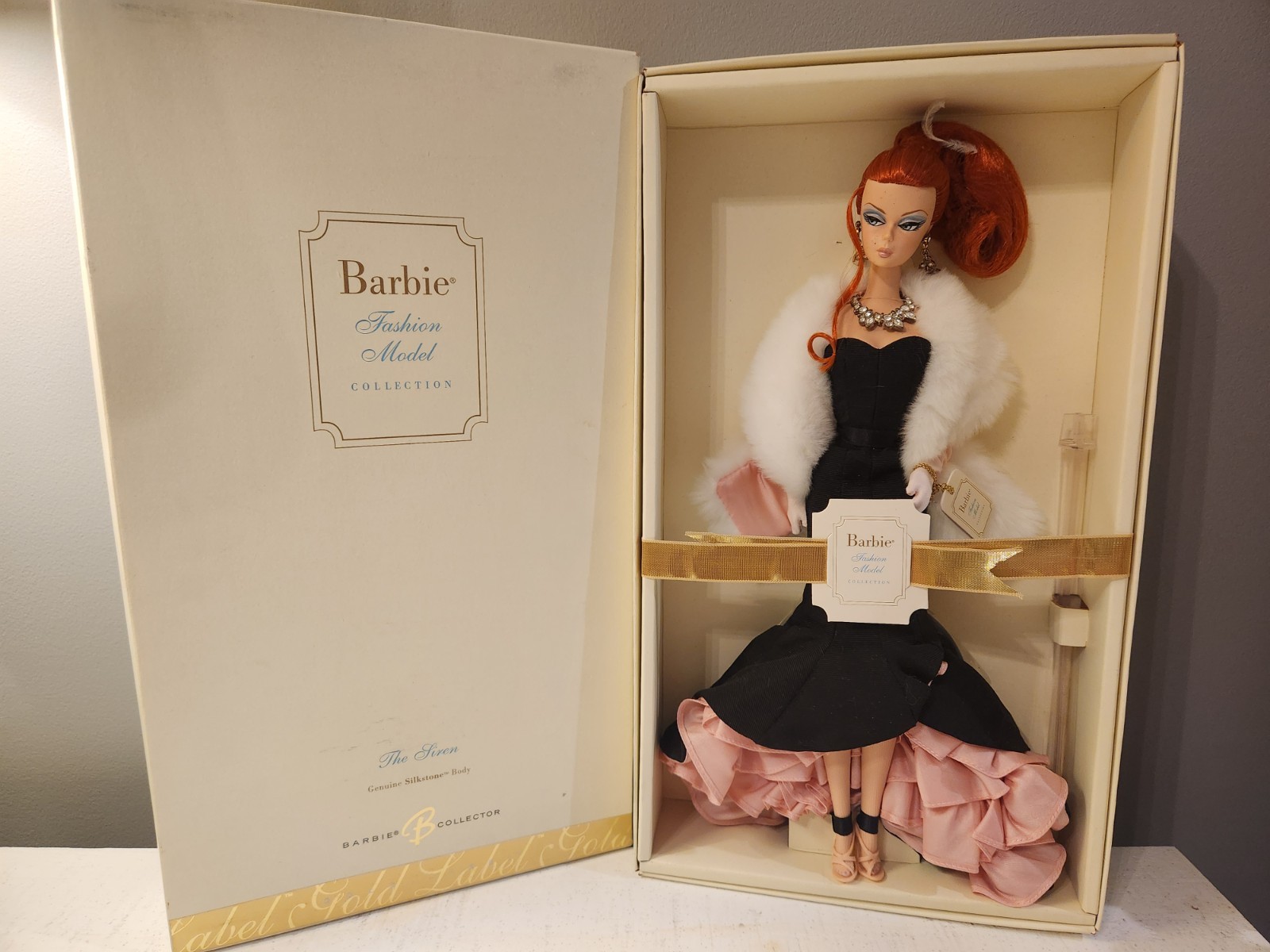 Barbie Fashion Model “THE SIREN” Genuine Silkstone Doll K7933 NRFB *RED HAIR*