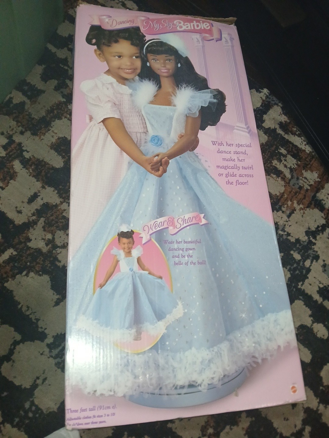 NEW Mattel ‘Dancing My Size’ Barbie Doll 3ft Tall #15910 African American 1996