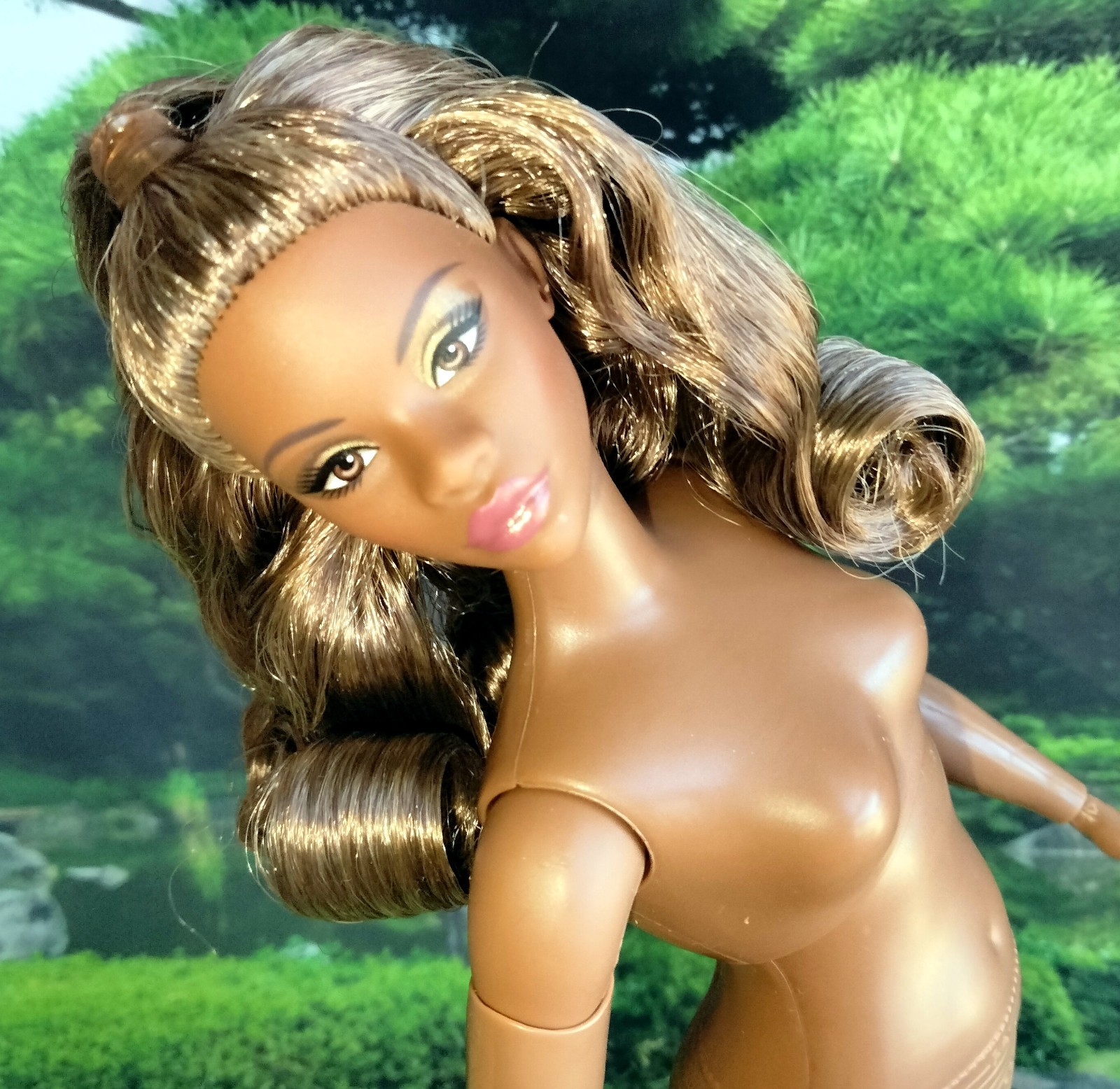 NUDE BASICS CURVY MODEL 09 BARBIE ~ NEUTRALS SERIES ~ MTM BODY and BLONDE HAIR