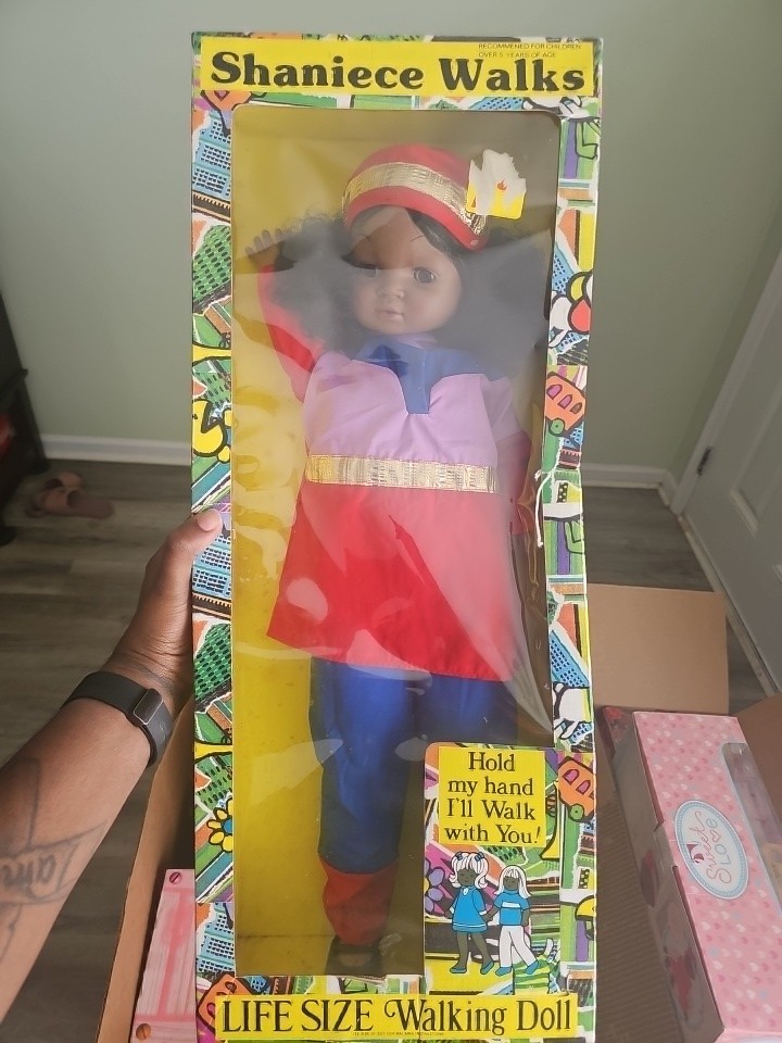 Shanice Walks Life Size Walking Doll Uneeda African American