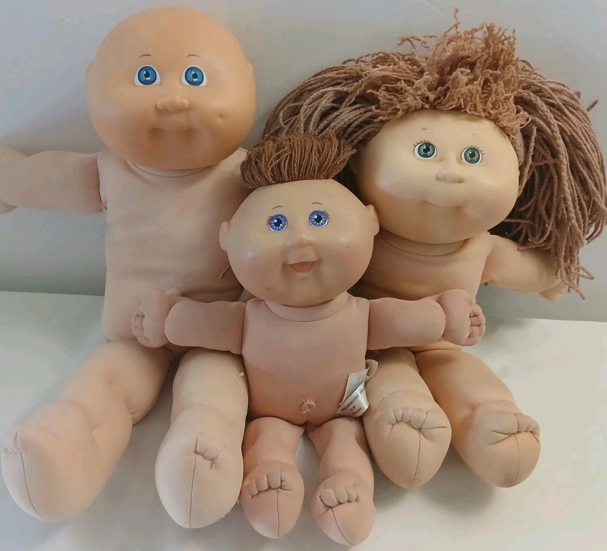 Cabbage Patch Kid Dolls Lot of 3 Soft Body Dolls Xavier Roberts