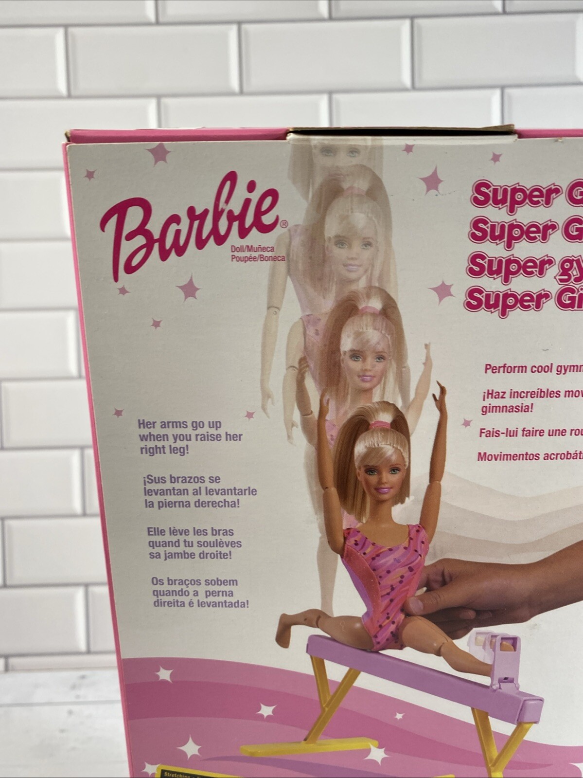2001 Super Gymnast Barbie Doll Play Set 2001 Mattel #55290 NIB NRFB