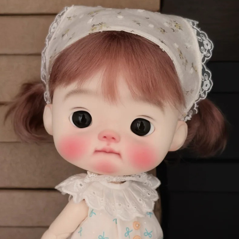 1/6 BJD Doll Resin Nude Face Makeup with Big Head / Eyes Birthday Girl Toy Gifts