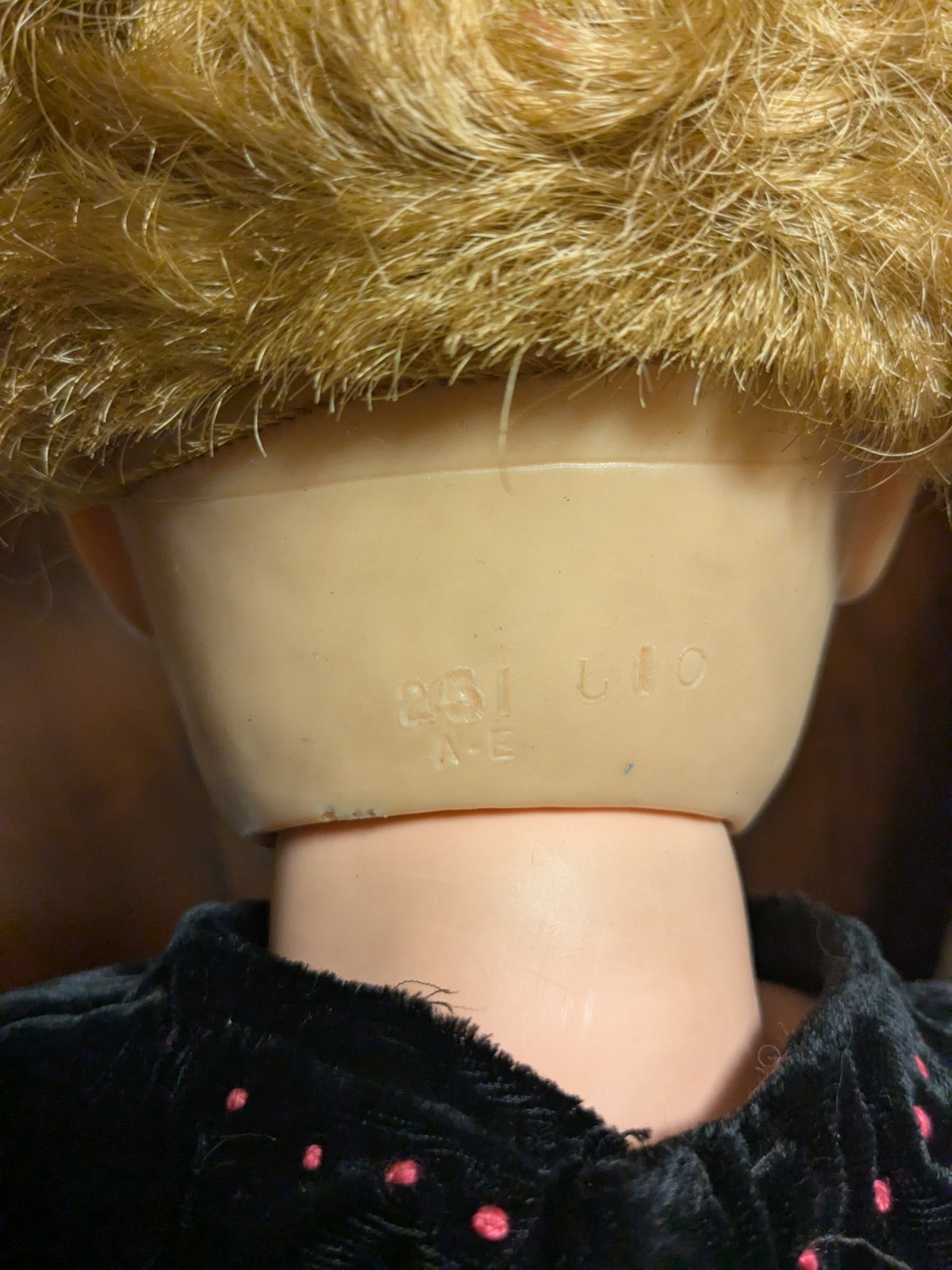Vintage 1950’s A-E Allied Eastern Rubber Vinyl Fashion Type Doll 28” jio