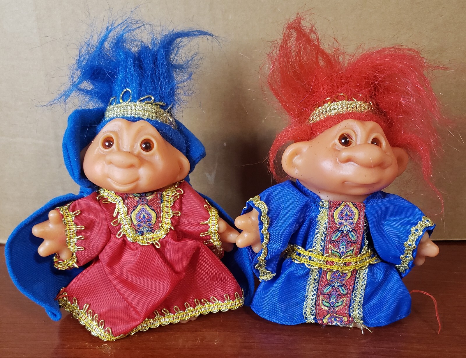 Totally Trolls King Azul & Queen Ruby Vintage 2001 Playmates by D.A.M.