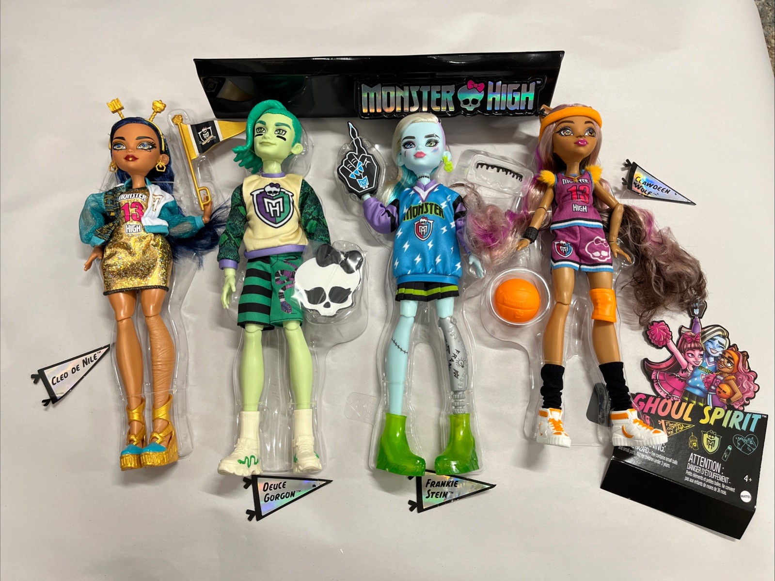 Monster High Ghoul Spirit Dolls Set Of 4 Only, Open Box