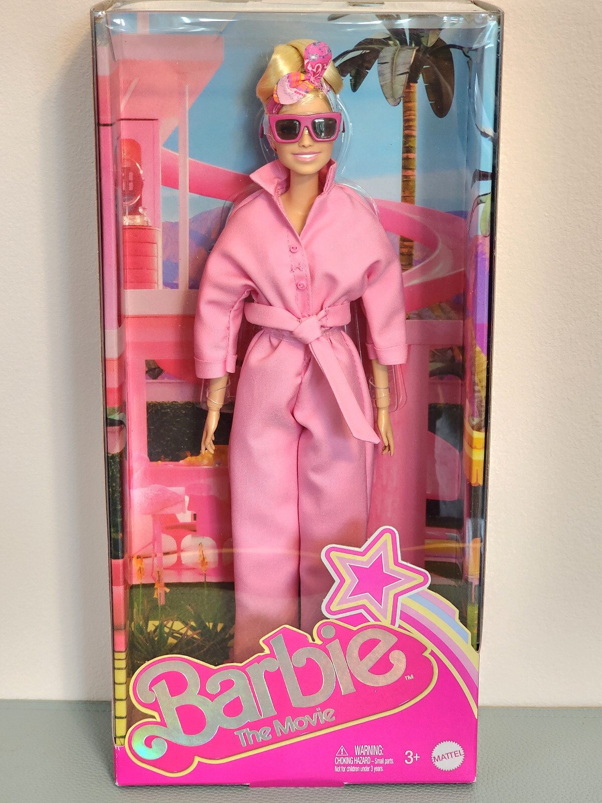 Barbie The Movie Margot Robbie Pink Power Jumpsuit Doll NRFB HRF29 Mattel