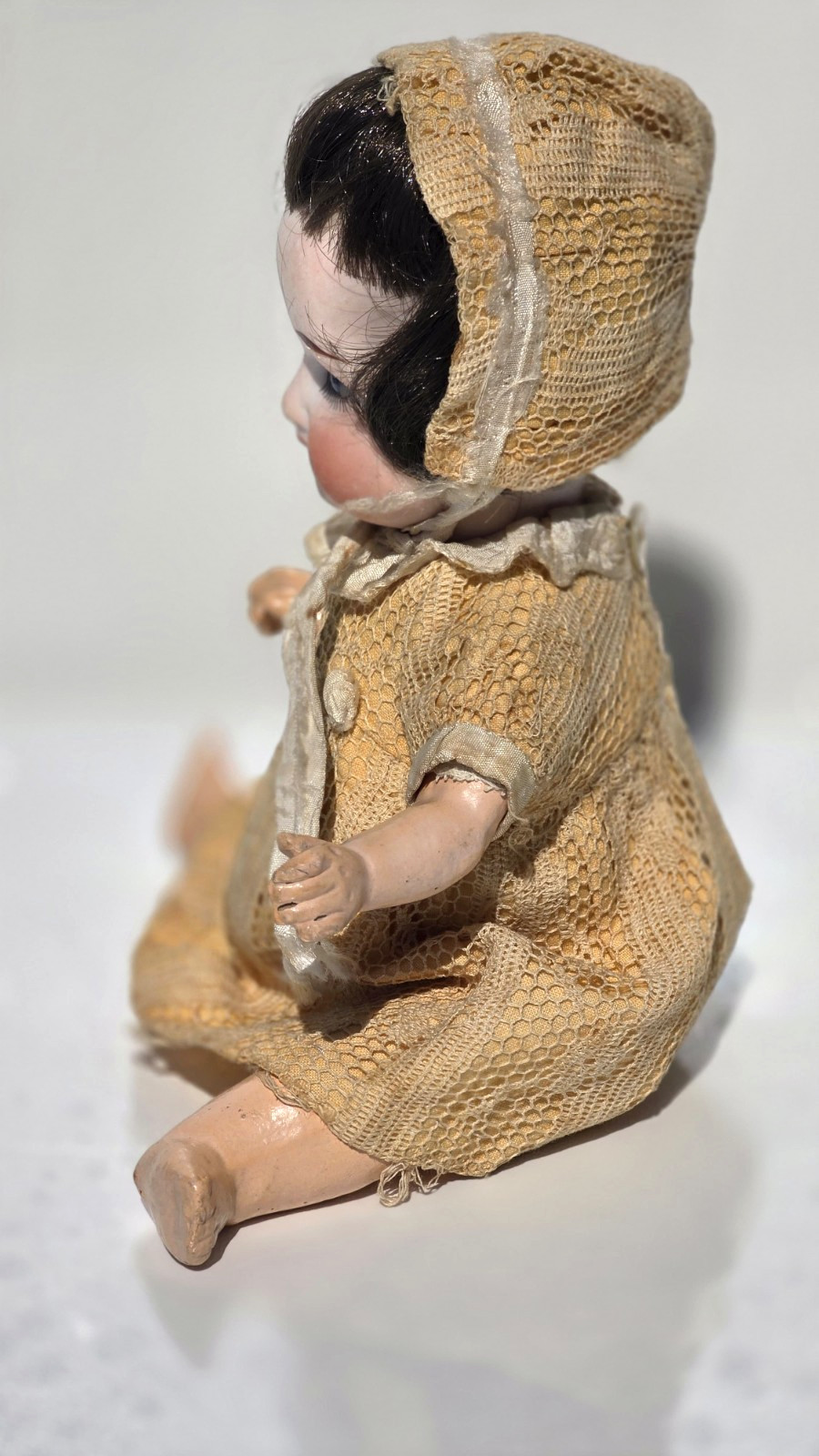 Antique Rare Gebrüder Heubach Bisque Doll marked 250 14/0 Germany, Sleepy Eyes