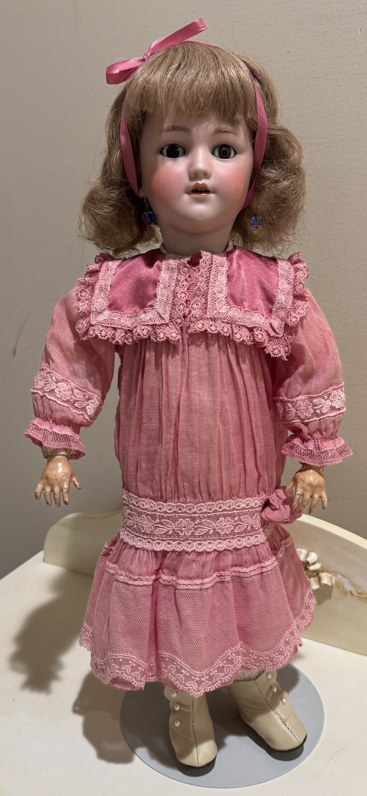 RARE Simon & Halbig “Santa” Model 1249 – Antique German Bisque Doll – Circa 1898