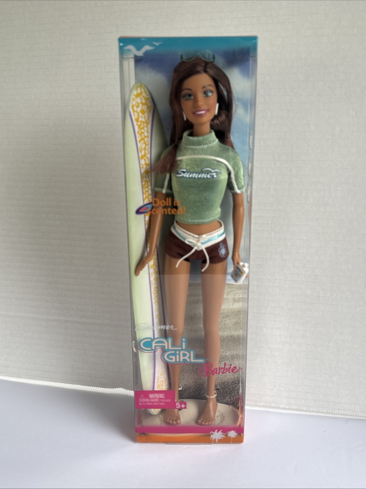 Barbie Summer Cali Girl Scented Barbie New In Box G8665 Surfing Beach 12 Inch