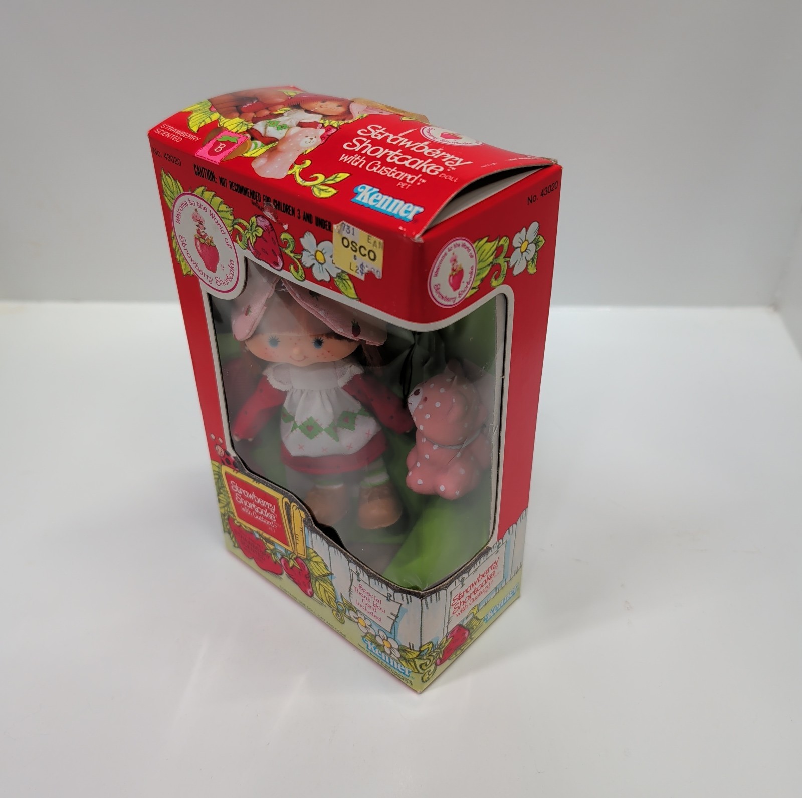 Strawberry Shortcake Doll With Custard Cat 1982 Vintage Original Box #43020