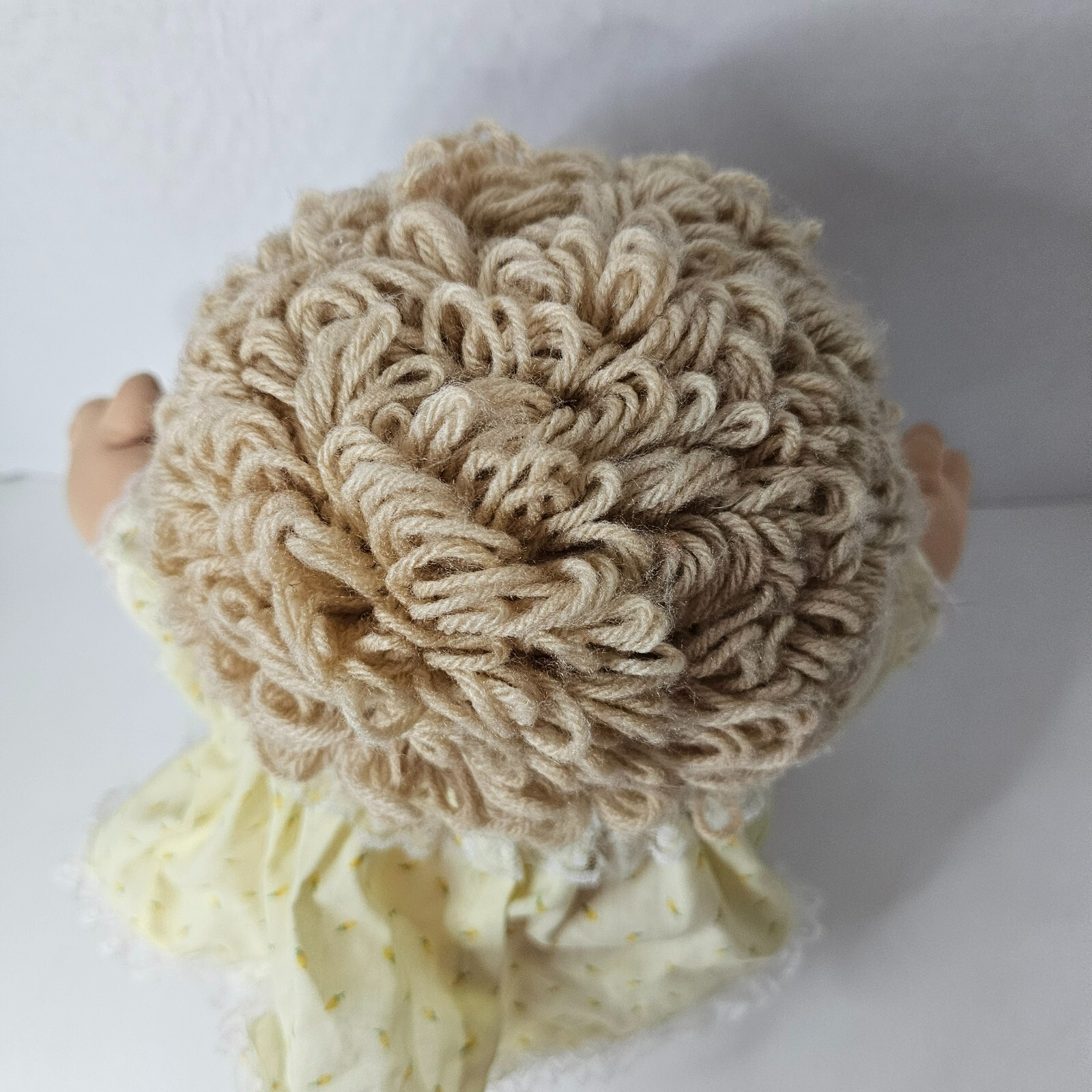 Coleco Babbage Patch Doll Plush 1978, 1982 Popcorn Hair Green Eyes With Outfit