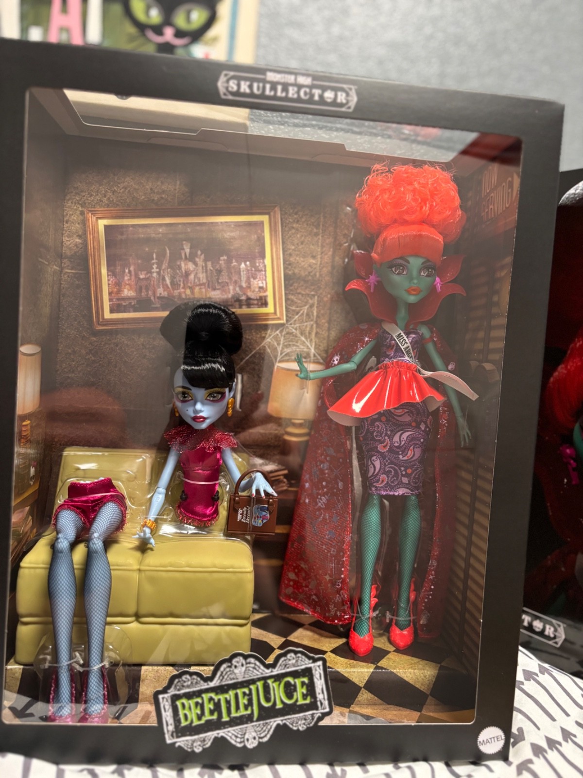 Mattel Skullector Monster High x Beetlejuice Magician Asst Miss Argentina NIB