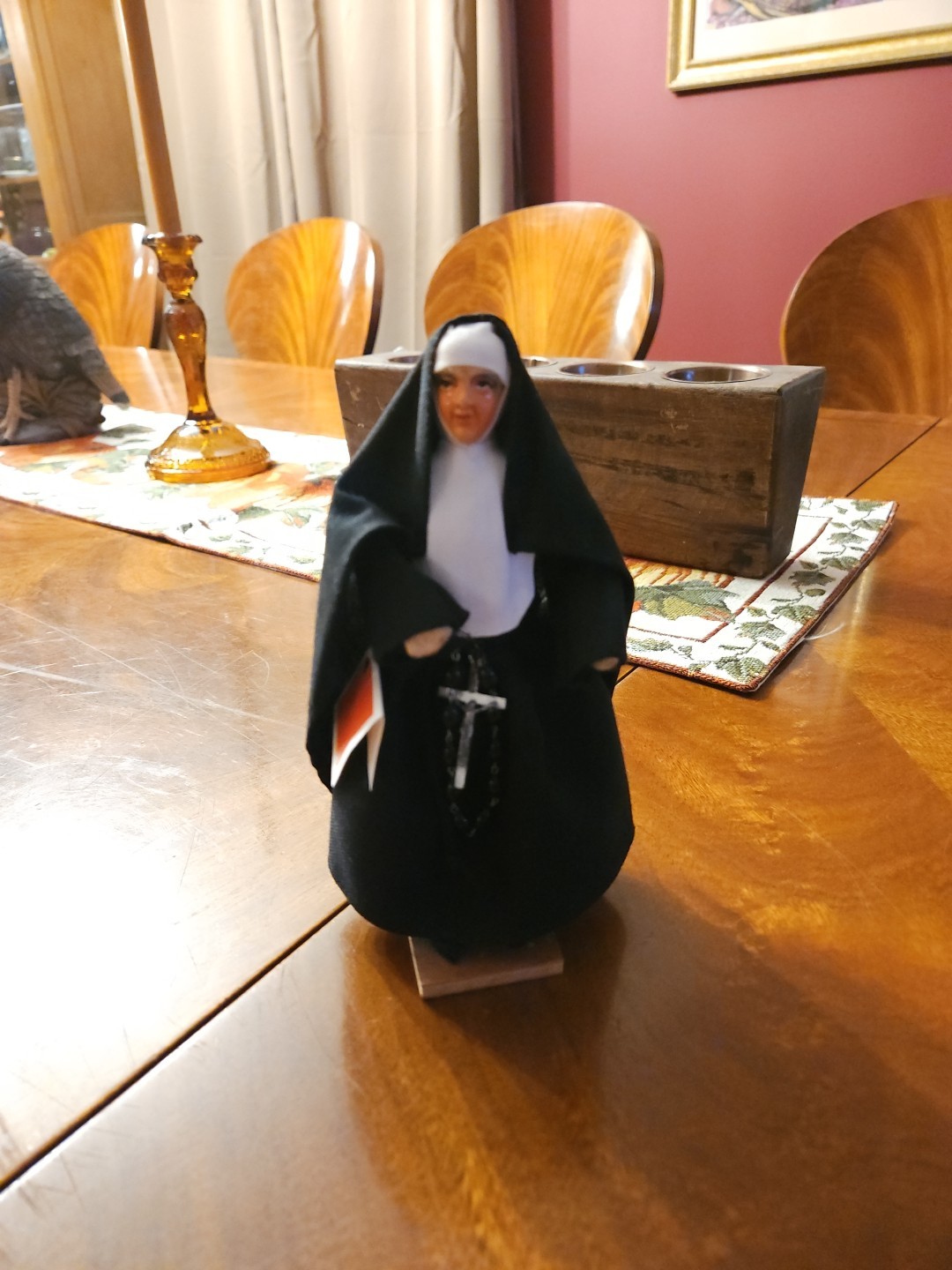 IRISH NUN Jay Of Dublin Character Doll 7 1/2″ Composition COA TAG Handmade
