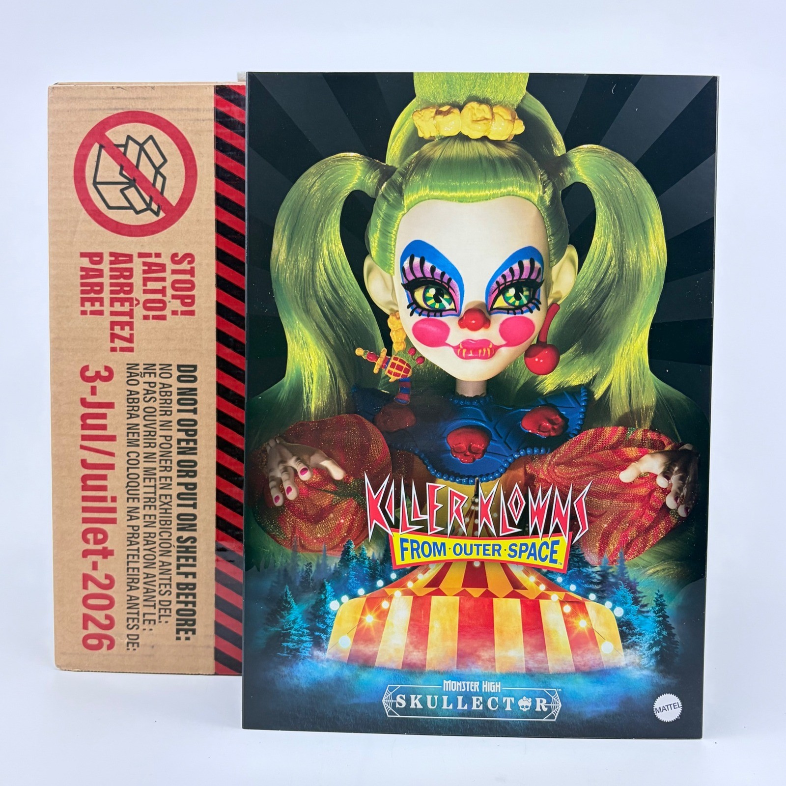 Monster High Skullector Killer Klowns from Outer Space Shorty Doll In Stock