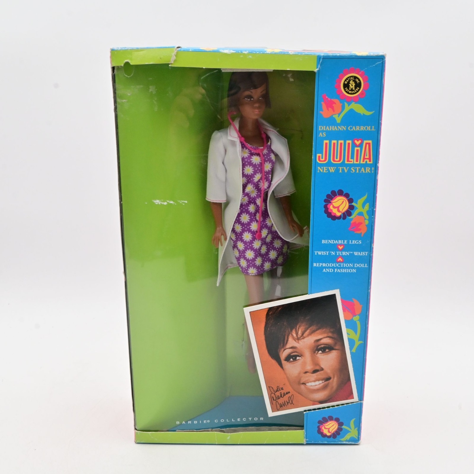 Diahann Carrol As Julia Barbie Collector 2008 Anniversary Edition Pre-owned