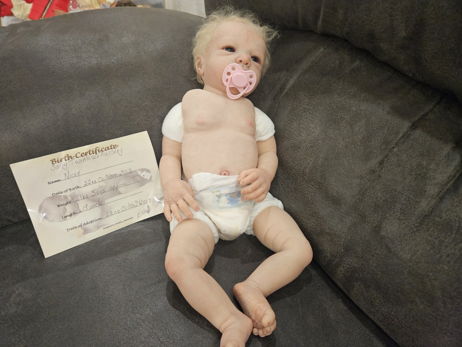 Beautiful Nicky Reborn Baby Doll