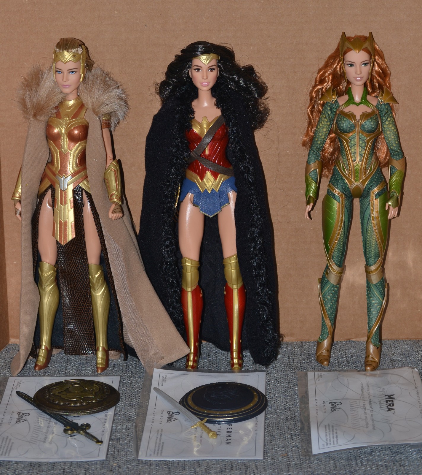 Barbie Doll Lot Wonder Woman Mera Queen Hippolyta Mattel