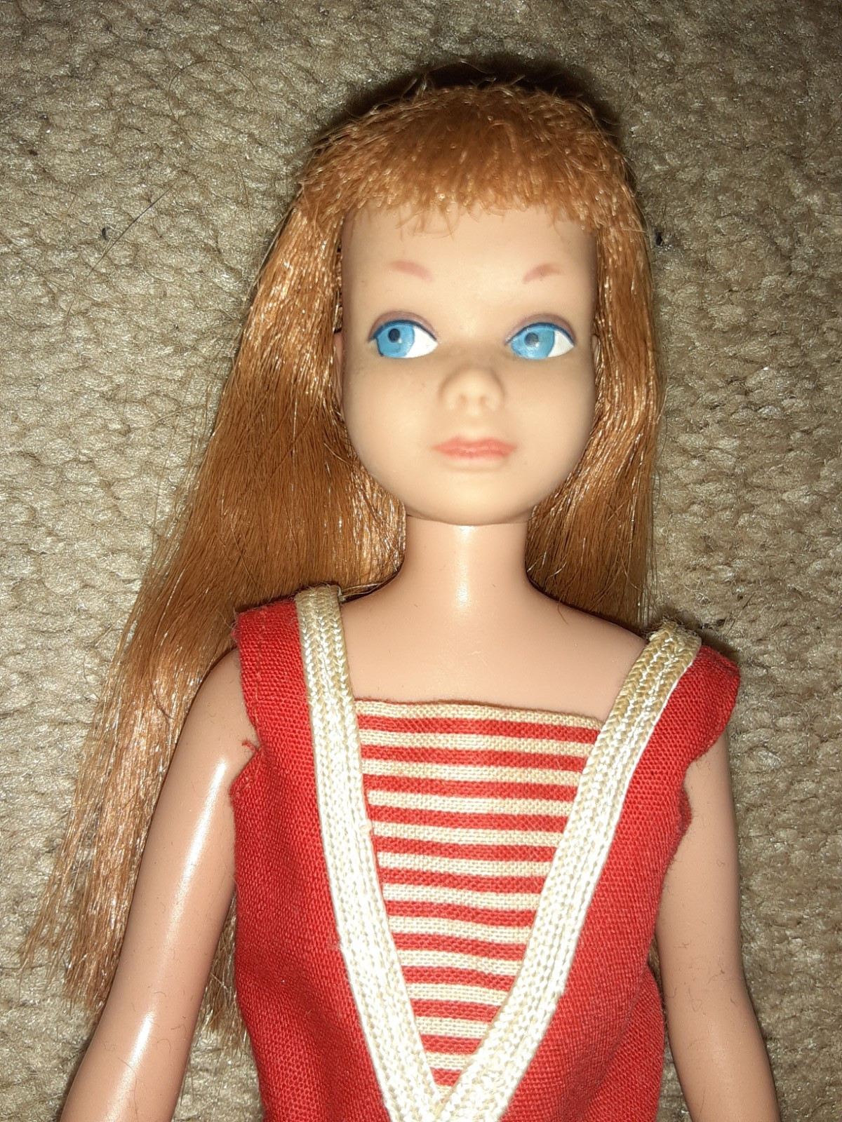 1 Vintage Barbie Prototype Sample Skipper Doll Titan w/ Original Swimsuit Outfit
