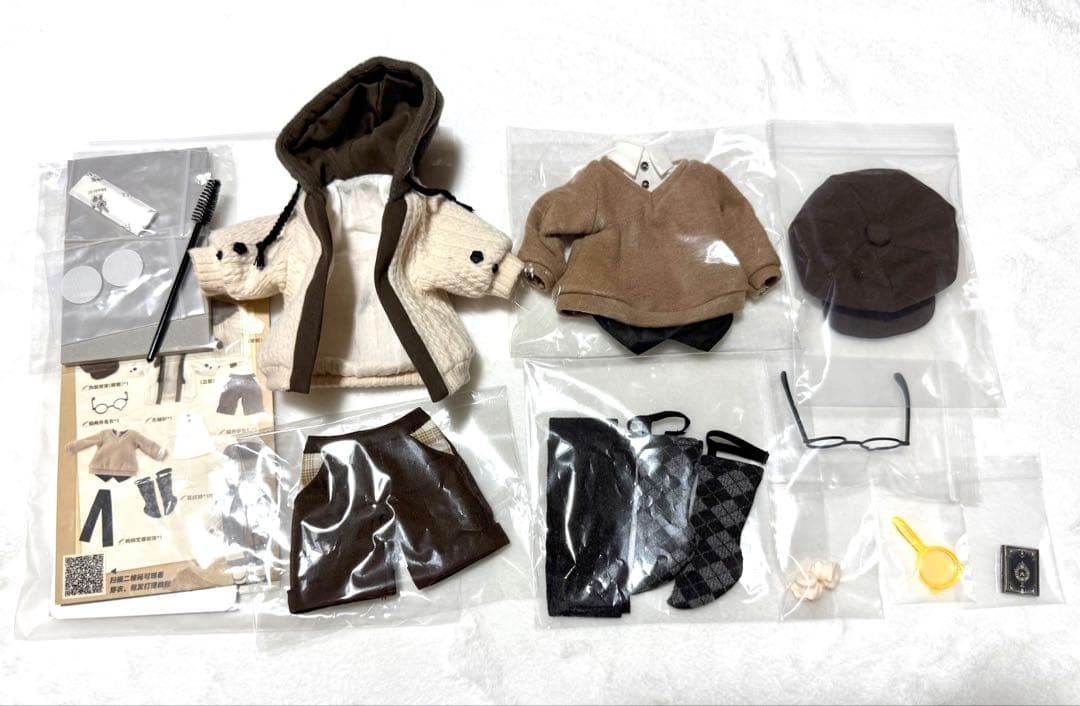 TinyFox Librarian Mel 1/6 Scale BJD Doll HS-04 Head Outfit For Adult Collectors