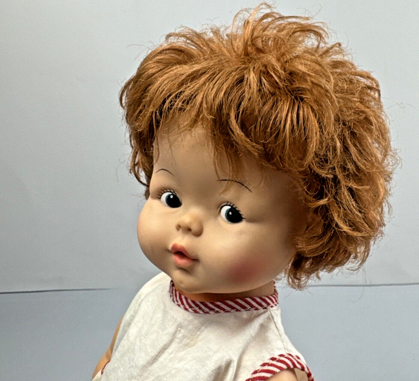 Lorrie 1973 Doll 13″ Blue painted Eyes red rooted Hair