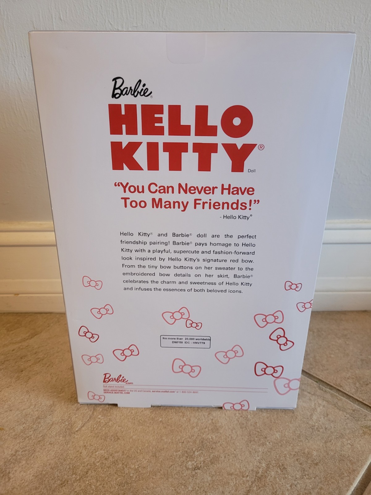 Hello Kitty Barbie 2017 Mattel Limited Edition! *NRFB* W/ ROBERT BEST SKETCH! ?