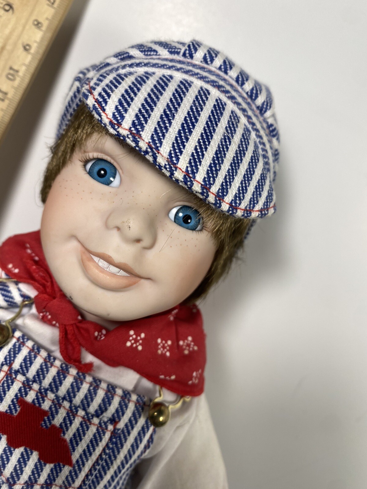 ANDY Train Engineer Doll. Ashton Drake Yesterdays Dreams. Sitting VTG 1987