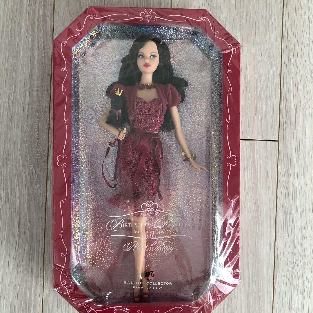 2007 Birthstone Beauties Barbie Ruby July Limited Vintage Collection Toy 4559AK