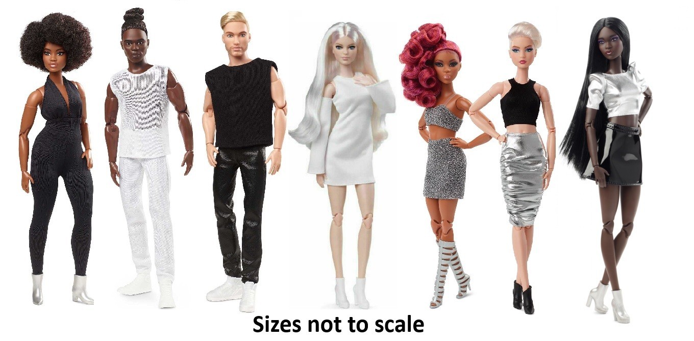 Barbie Signature Looks Models 2 4 5 6 7 8 & 10 (YES ALL SEVEN) – WAVE 1 – NRFB