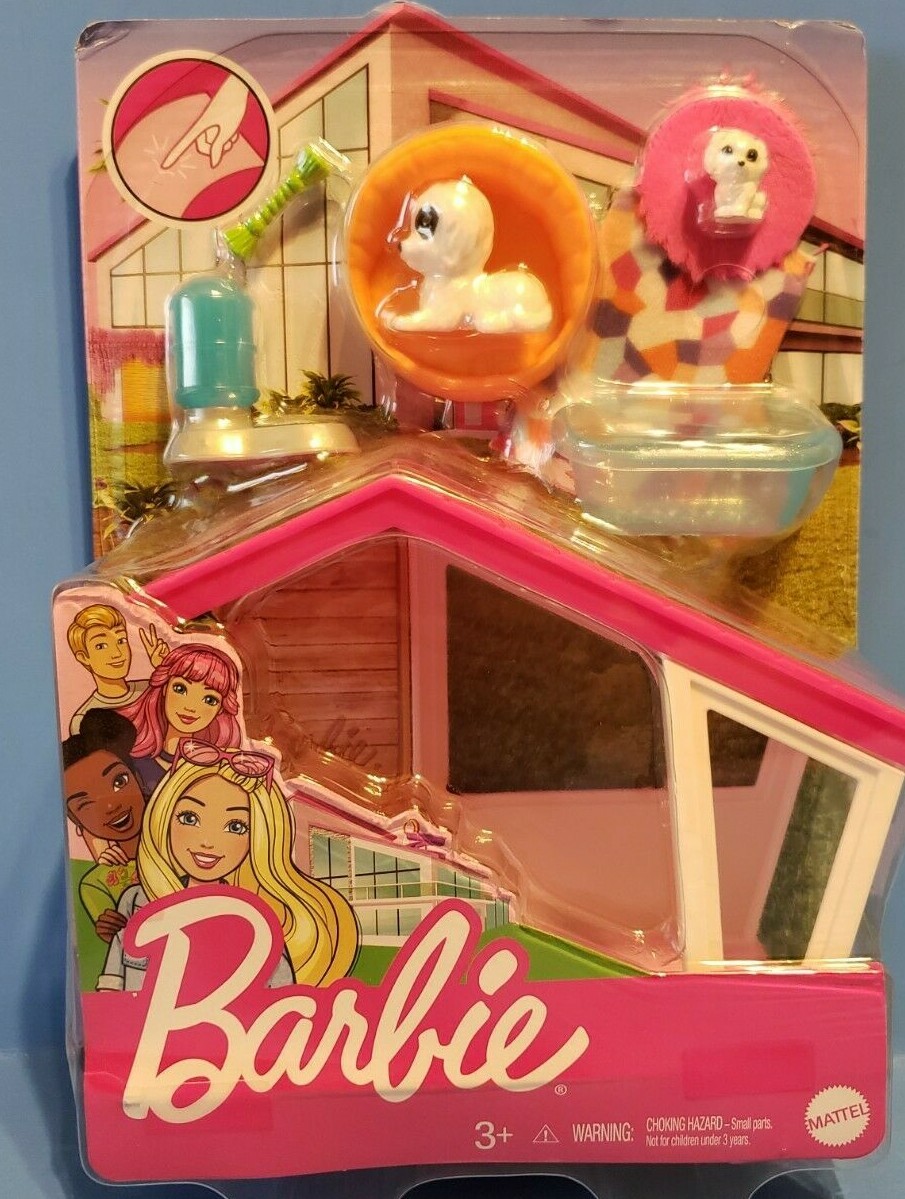 Barbie Puppie Dog House Indoor Furniture Playset, Doll accessories NEW