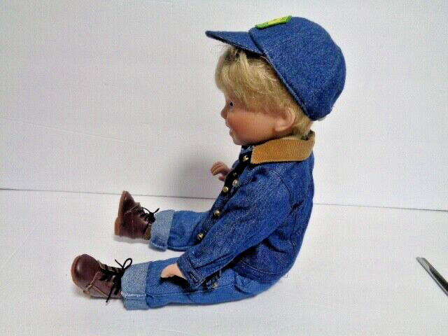 Billy – John Deere Porcelain Boy Doll Collection Danbury Mint Jean Jacket