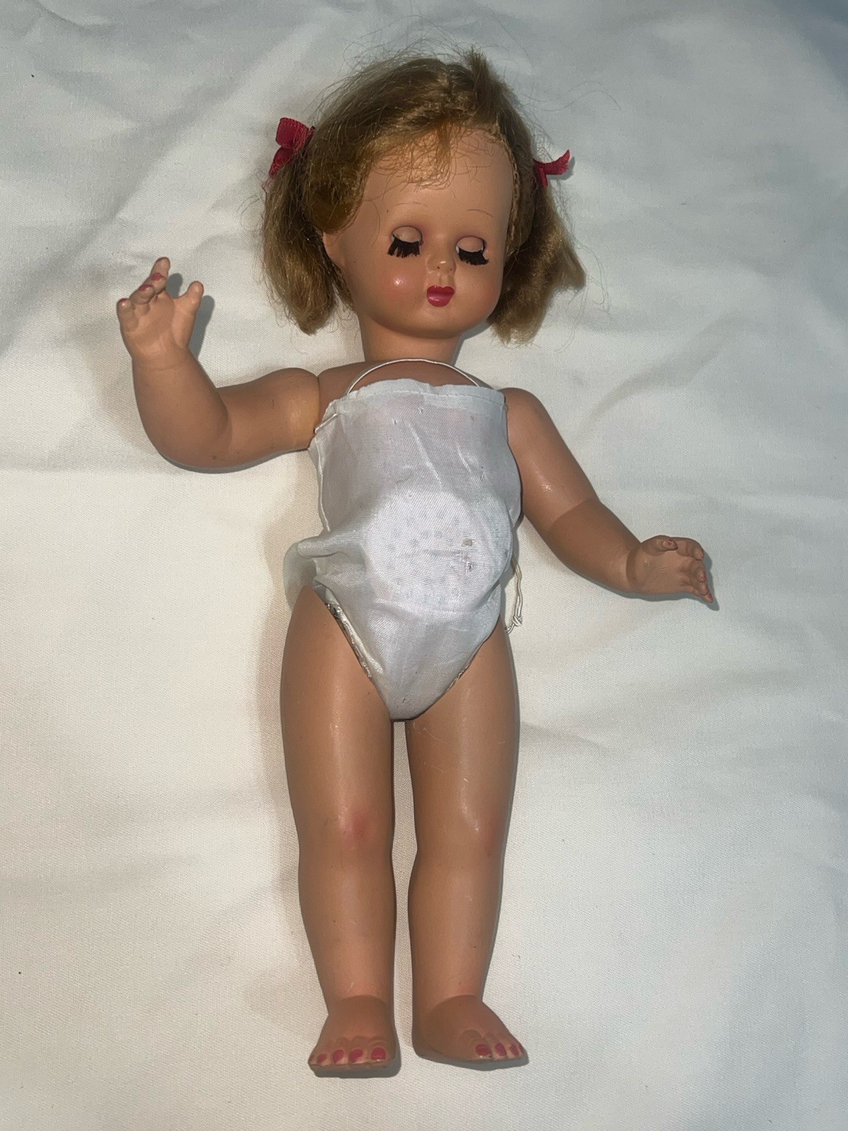 Vintage Furga Doll 1960s Made in Italy Original Red Nails Rare Blue Eyes Eyelash