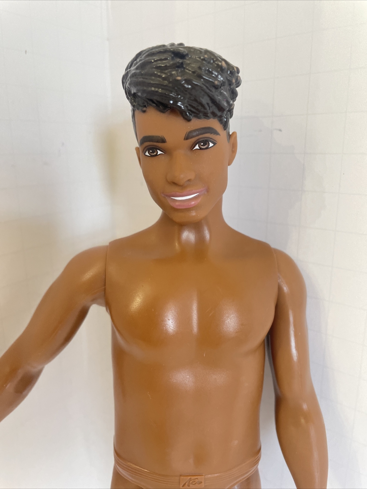 Mattel Barbie Ken Fashionistas AA Doll #114 with Sculpted Dreadlocks FXL61 Nude