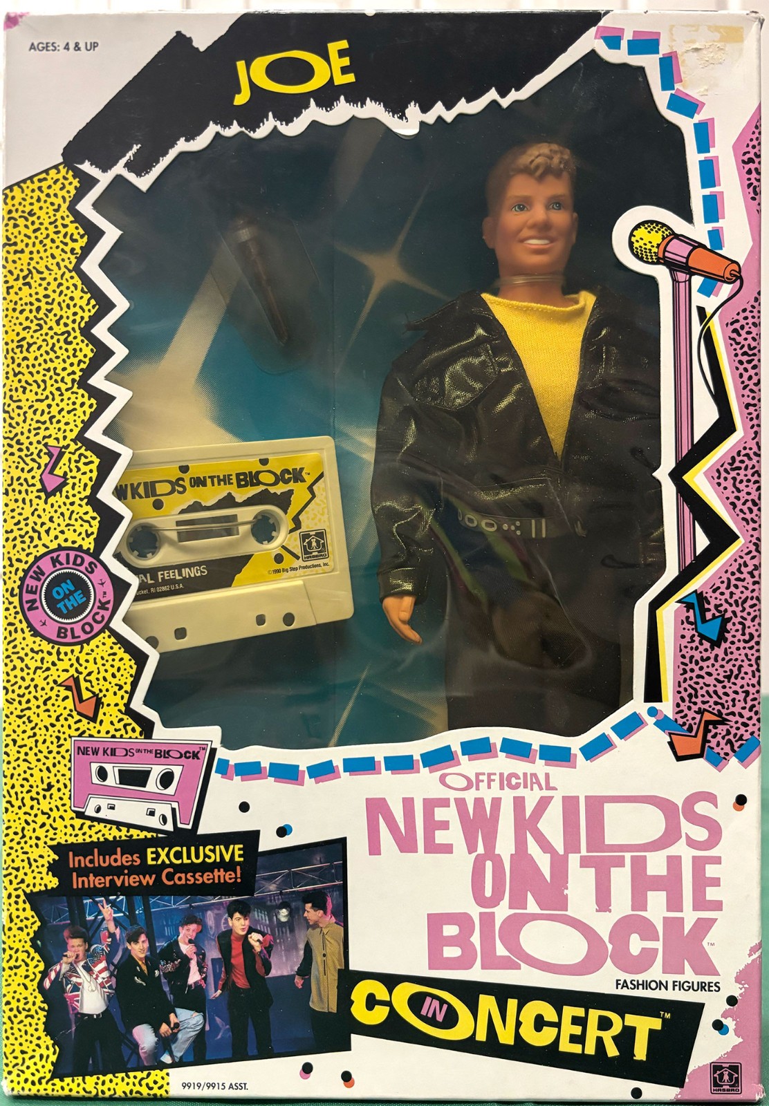 Vintage 1990 Hasbro New Kids On The Block NRFB Joe Doll 11.5″ Barbie Friend