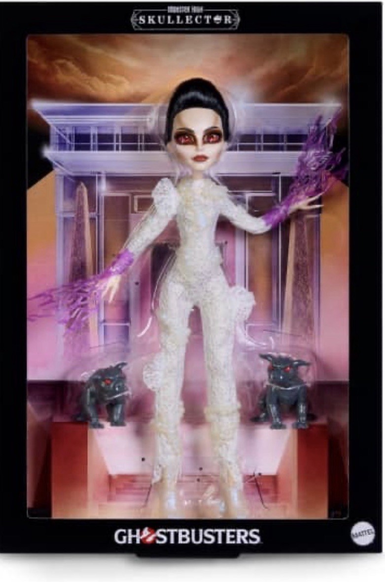 Mattel Monster High Skullector Ghostbusters 12in Fashion Doll Set Stand Accs