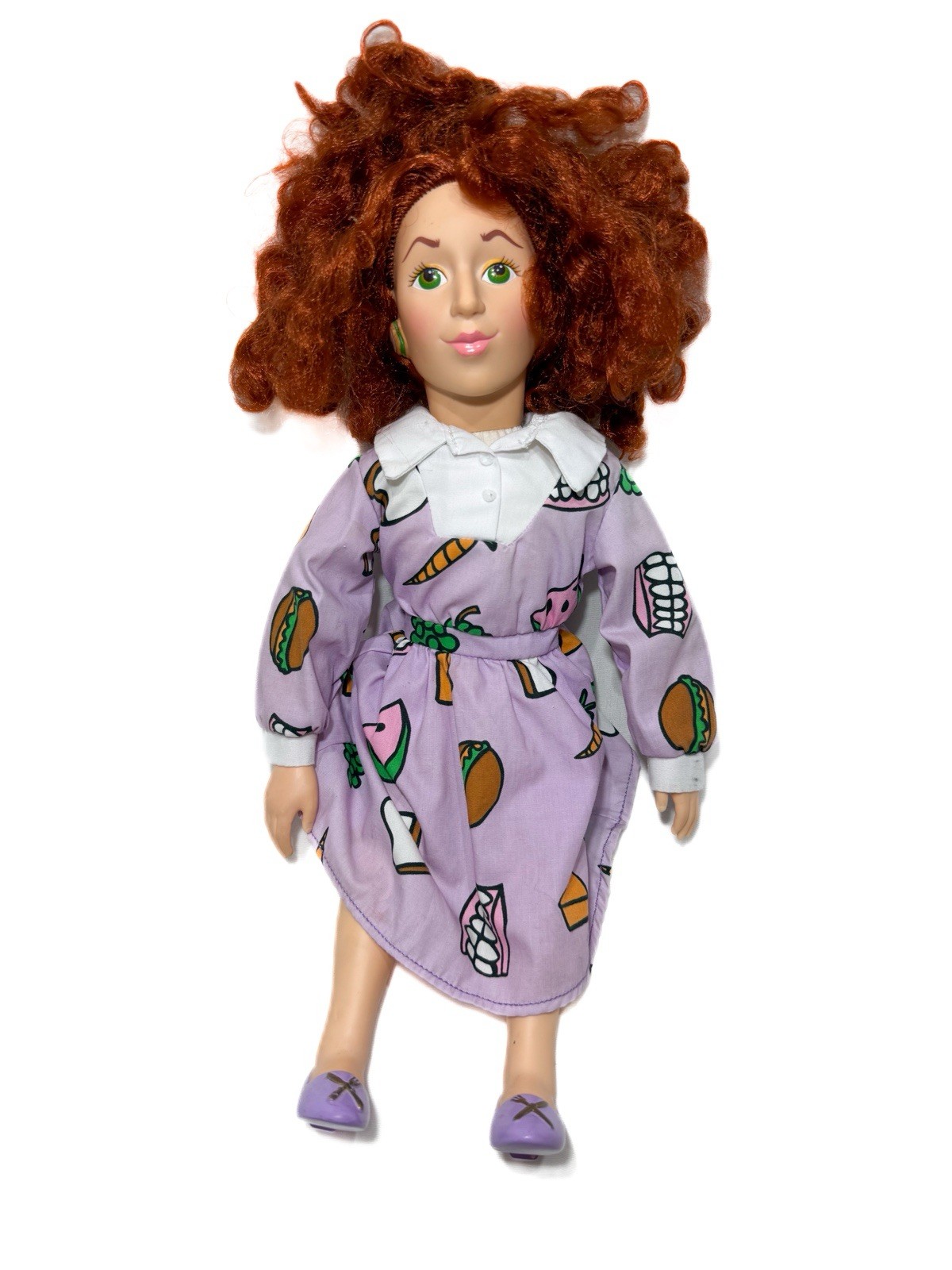 1995 Vintage Kenner Magic School Bus Ms. Mrs. Frizzle Doll Plush Teacher VTG