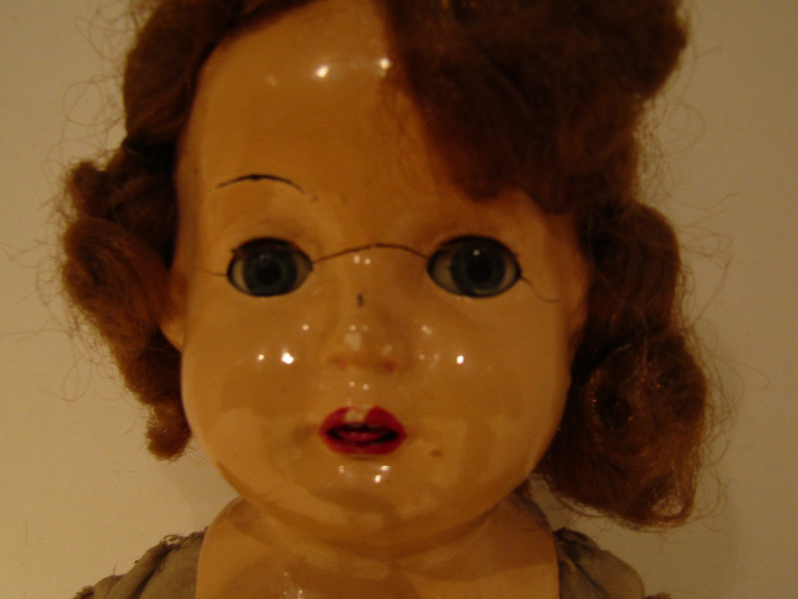 VINTAGE DOLL 20 INCH COMPOSITION HEAD CENTURY DOLL CO SLEEP EYES STUFFED BODY