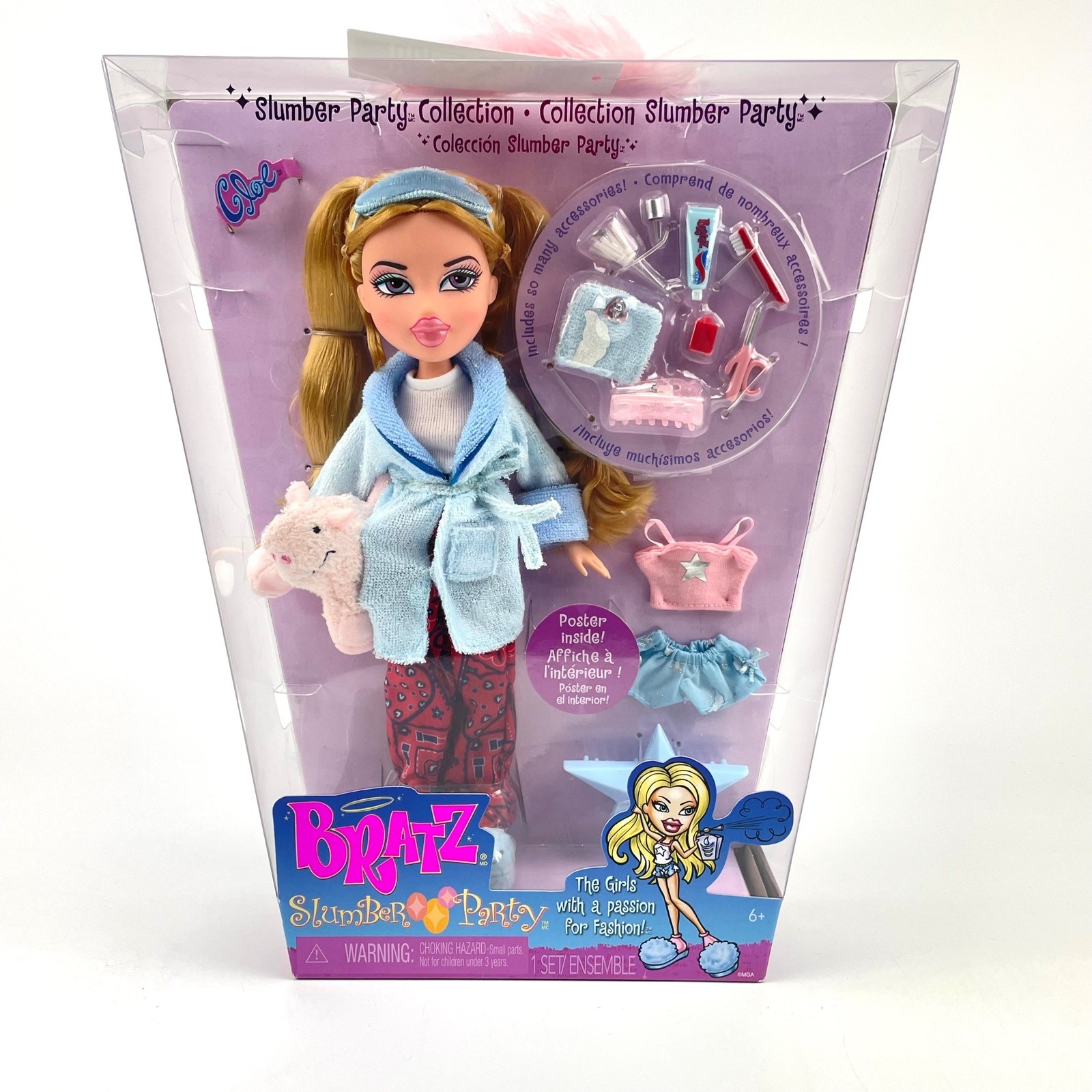 Bratz Slumber Party Cloe Doll 2024 Reproduction MGA 592037 New In Box