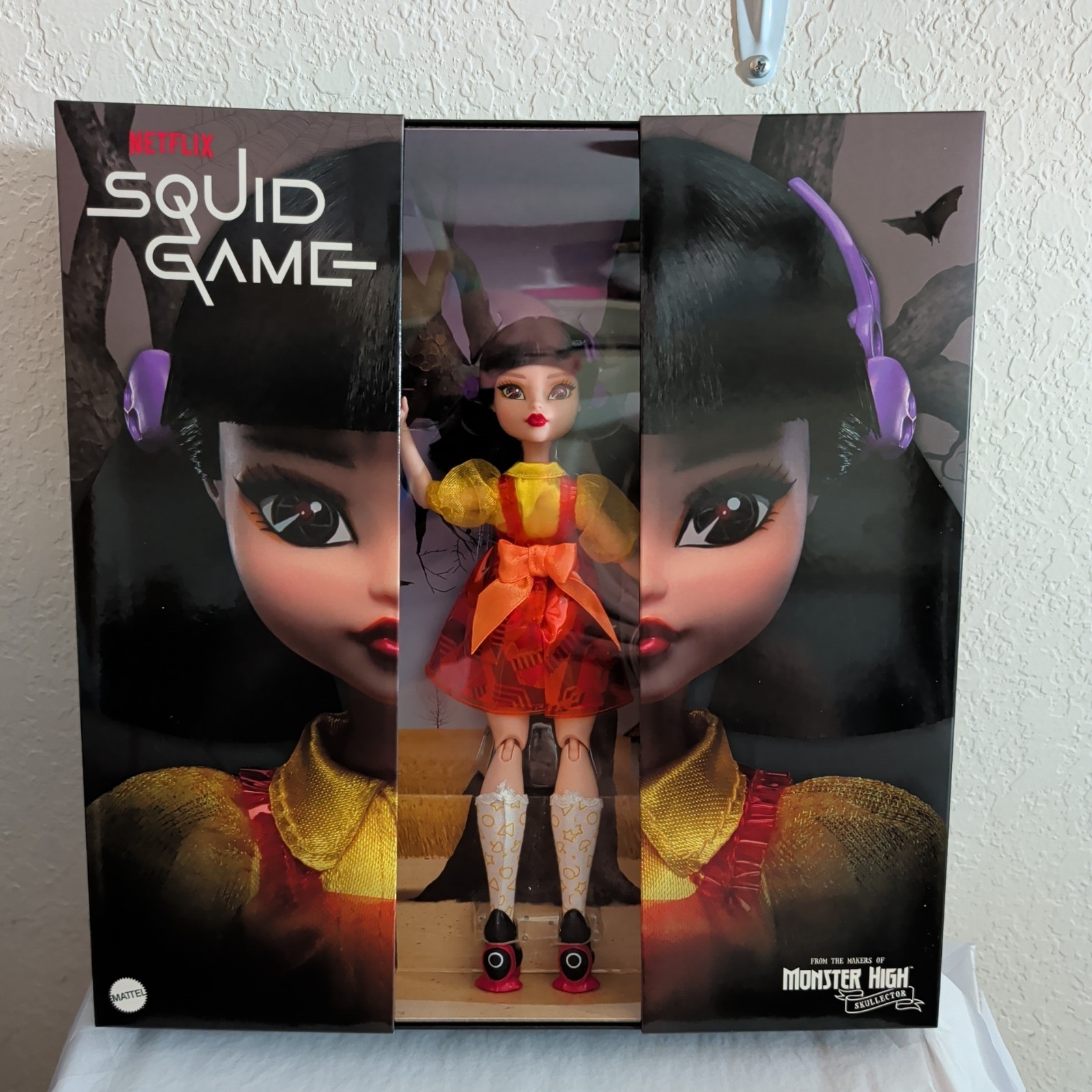 Monster High Skullector Squid Game Young-Hee Doll NIB Sealed 2024 Mattel HYV95