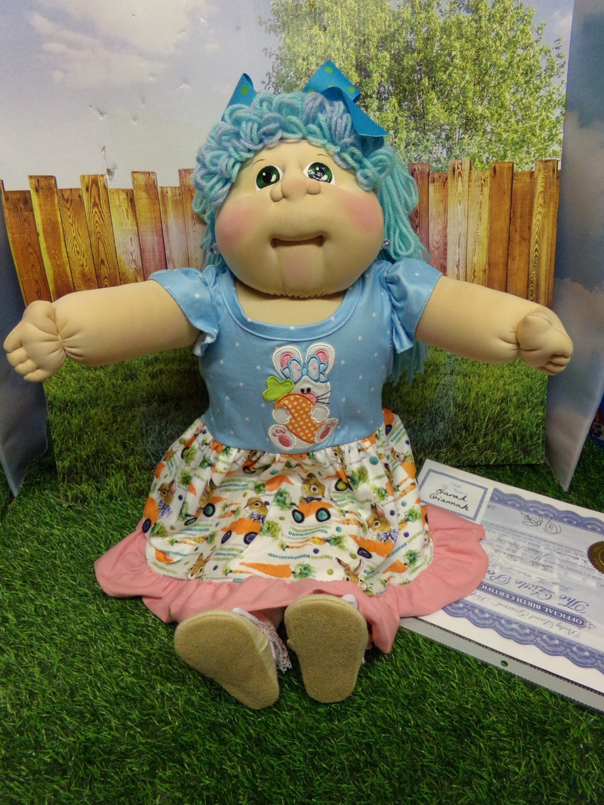 2021LP SOFT SCULPTURED CABBAGE PATCH KID XAVIER ROBERTS EASTER HAIR W/PAPERS 22