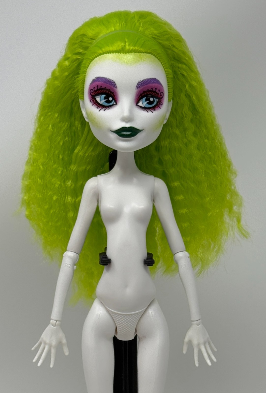 Monster High Skullector Beetlejuice Betelgeuse G1 Body Style Nude Fashion Doll