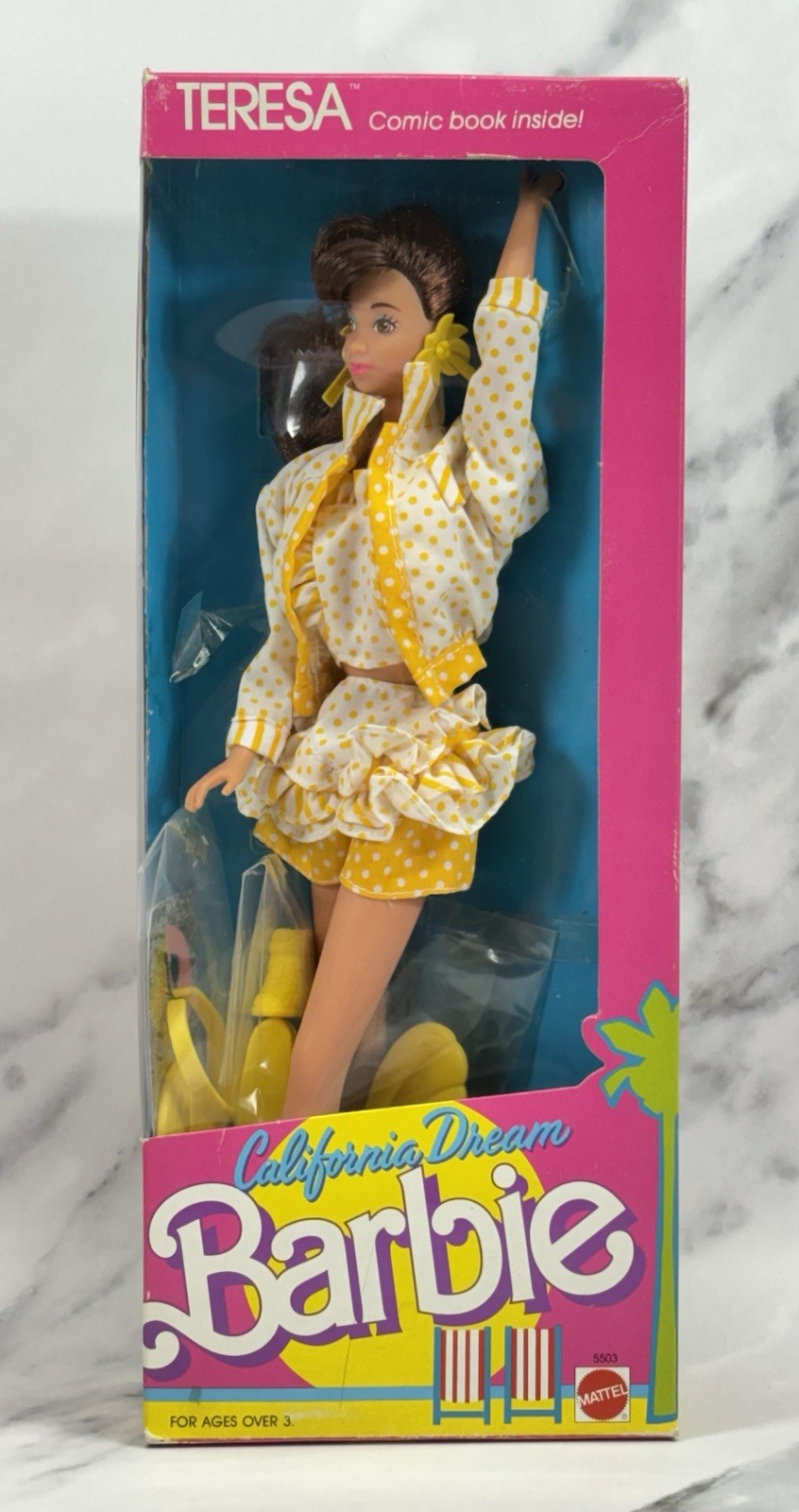 Vintage 1987 California Dream Teresa Barbie #5503 NRFB New in Box Mattel