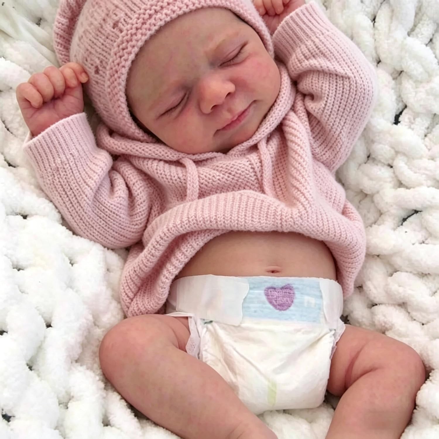 Full Silicone Baby Doll-18 in Reborn Baby Dolls Silicone Full Body, Realistic B