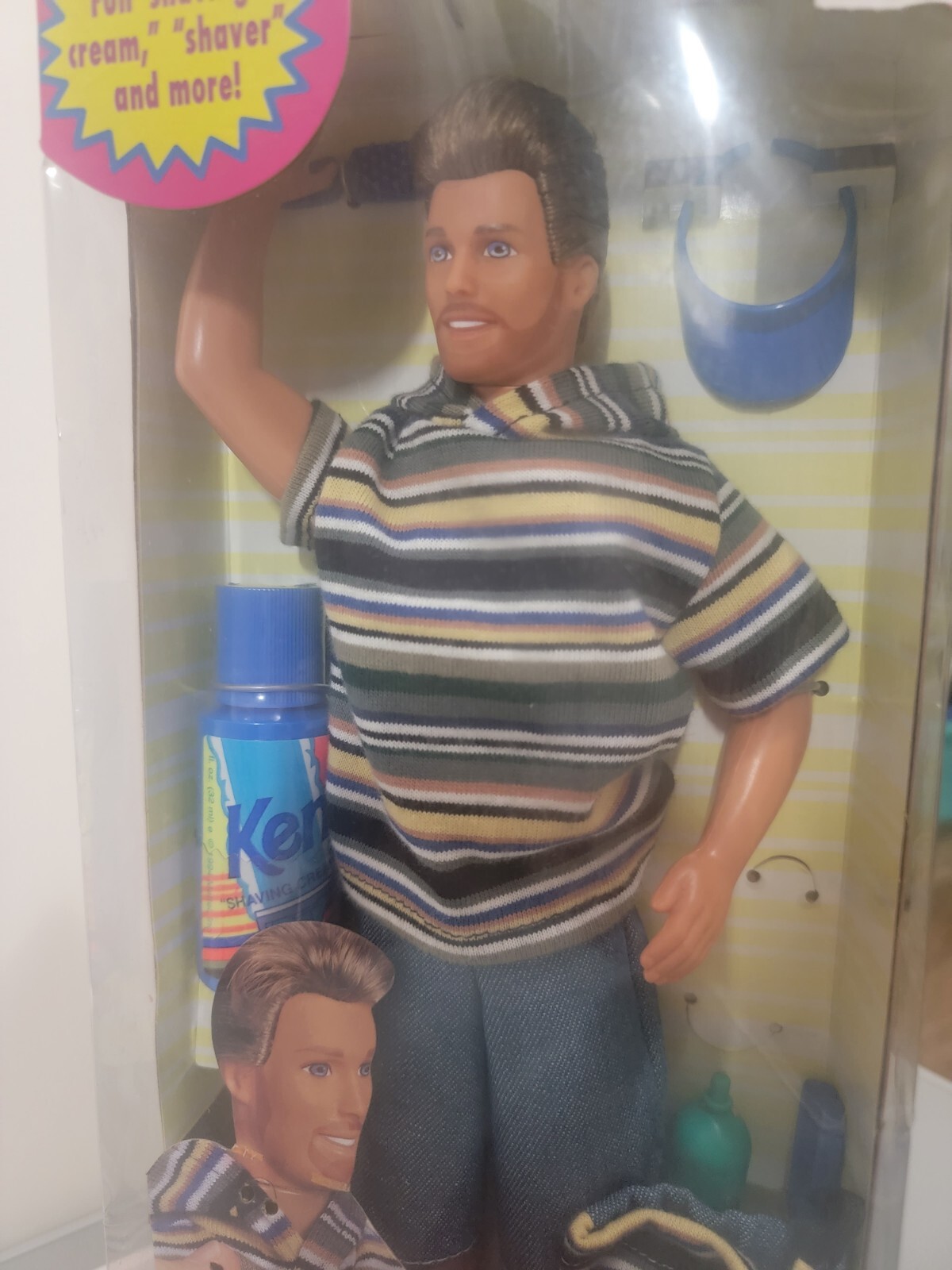 KEN DOLL 1994 SHAVING FUN BRUNETTE BEARD DOLL WITH AUTOGRAPHED RUTH HANDLER