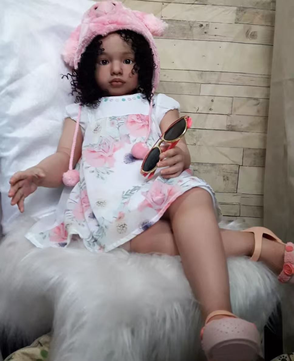 Reborn Doll Kits 40inch Toddler Aloenka Rooted Afro Culy Hair Festival Gift Toys
