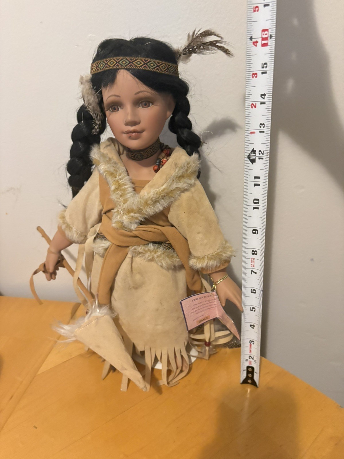 Goldenvale Collection Porcelain Native American Doll Grace